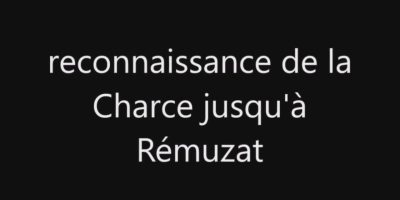 UTMC 2016 – Reconnaissance La Charce – Rémuzat